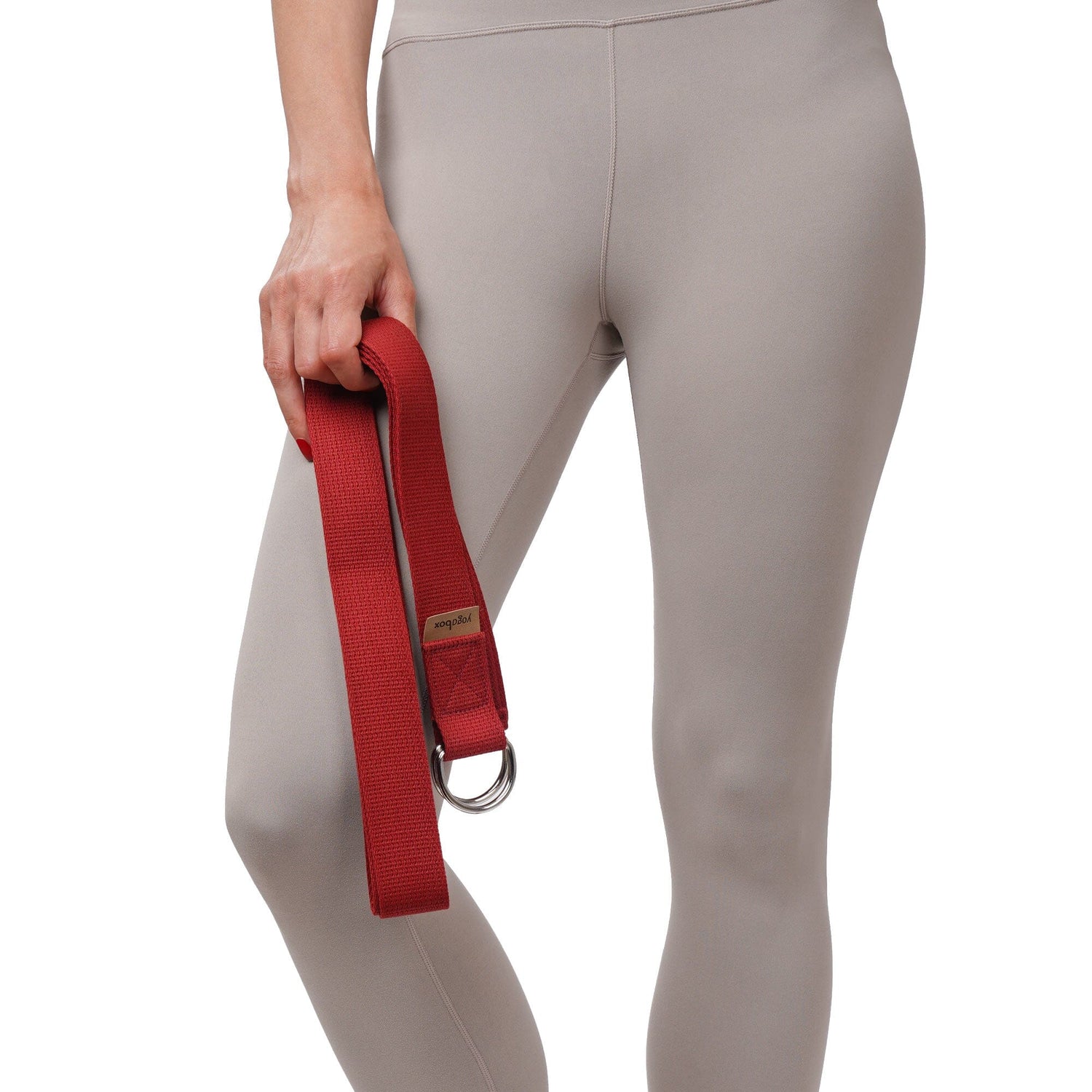 Yoga strap with two D-ring closure - regionally produced 