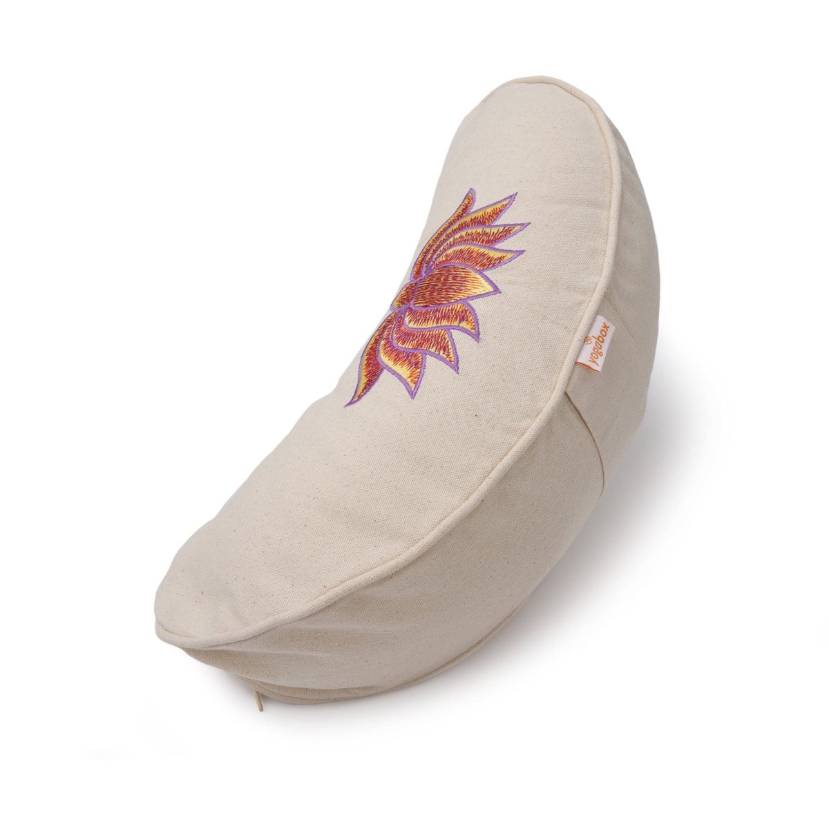 Yogakissen Halbmond BASIC Lotus Stick multicolor - YOVANA GmbH • yogabox.de