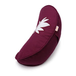 Yogakissen Halbmond BASIC Lotus Stick weiß - YOVANA GmbH • yogabox.de