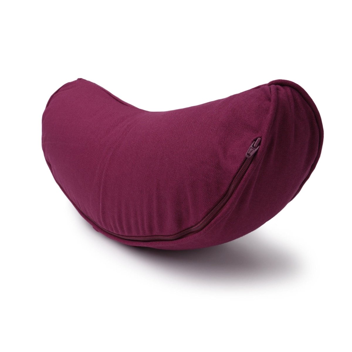 Yogakissen Halbmond BASIC Lotus Stick weiß - YOVANA GmbH • yogabox.de