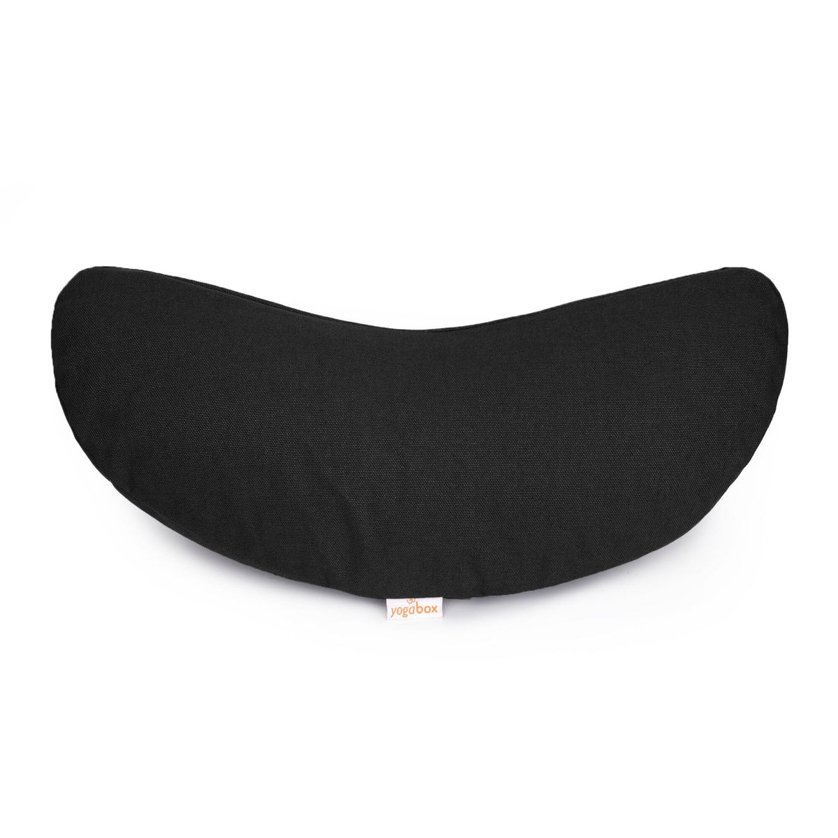 Yogakissen Halbmond BASIC schwarz 40 x 17 x 12 cm Buchweizenschalen