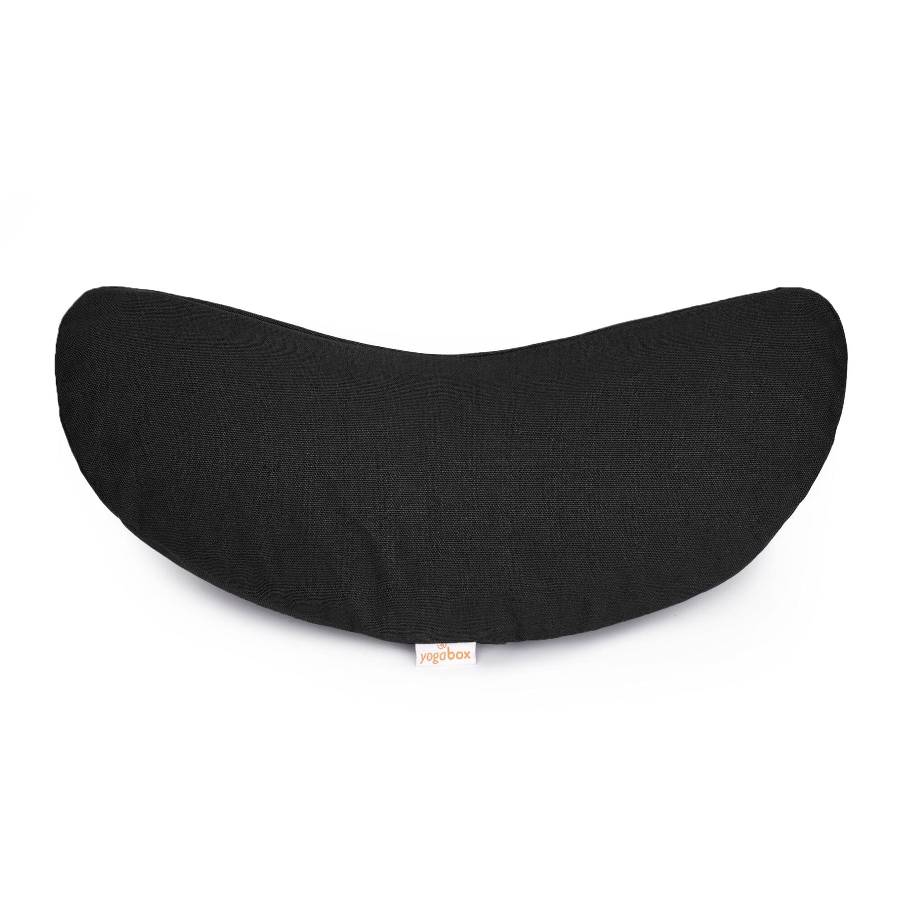 Yogakissen Halbmond BASIC schwarz 40 x 17 x 12 cm Buchweizenschalen