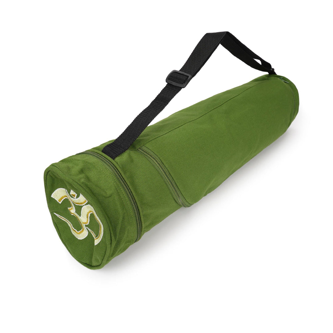 Yogatasche OM Baumwolle olivgrün