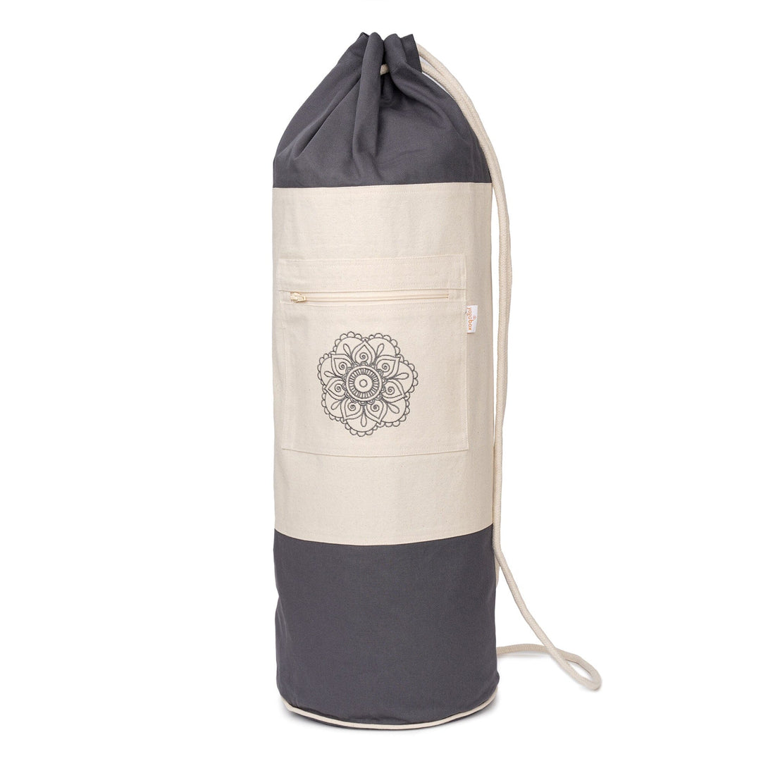 Yogatasche SURYA Bag 2 farbig für Schurwollmatten grau / natur 75 x 25 x 25 cm 
