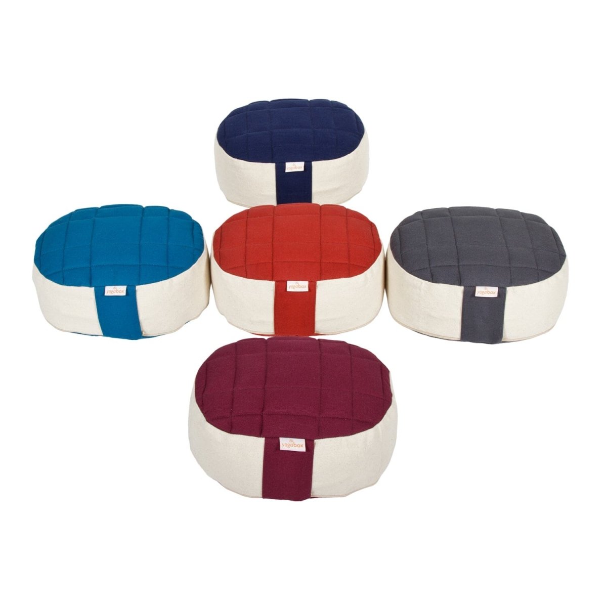Yogilino® Reise Meditationskissen mini oval Premium - YOVANA GmbH • yogabox.de