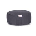 Yogilino® Reise Meditationskissen mini oval BASIC grau 26 x 21 x 9 cm Buchweizenschalen