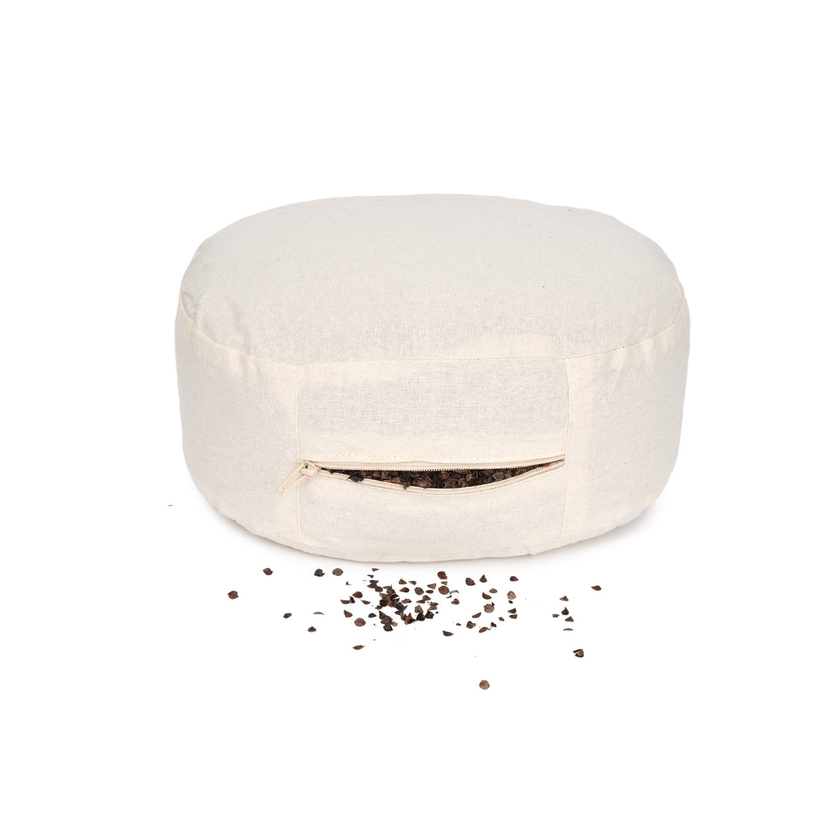 Yogilino® Reise Meditationskissen mini oval BASIC dotter 26 x 21 x 9 cm Buchweizenschalen
