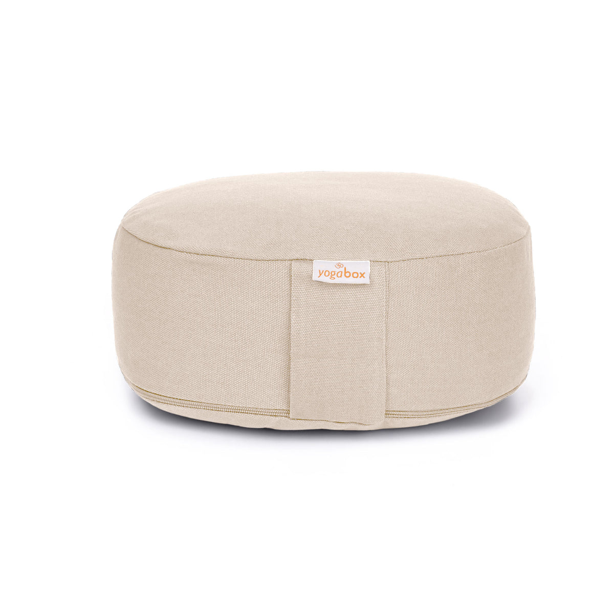 Yogilino® Reise Meditationskissen mini oval BASIC natur 26 x 21 x 9 cm Buchweizenschalen
