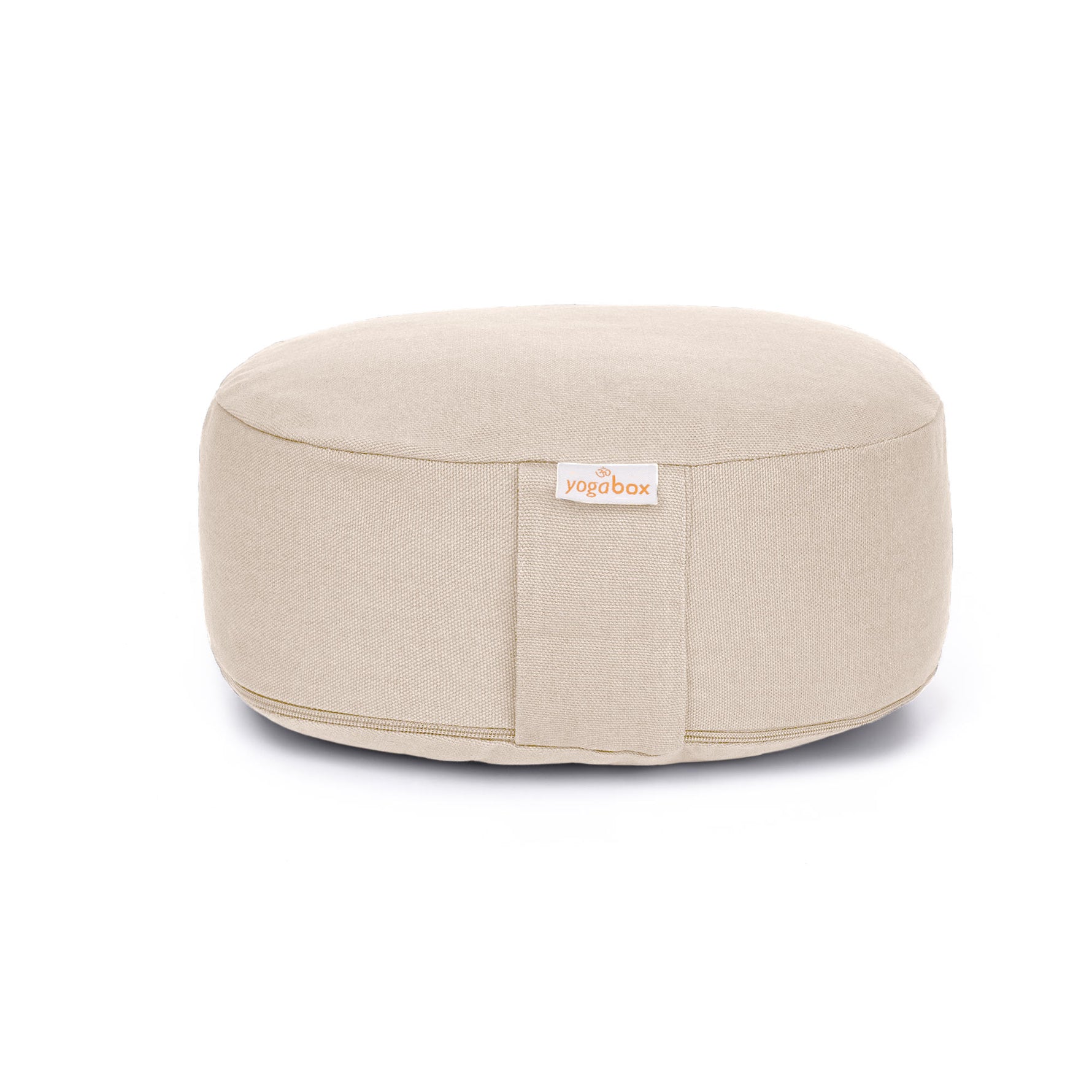 Yogilino® Reise Meditationskissen mini oval BASIC natur 26 x 21 x 9 cm Buchweizenschalen