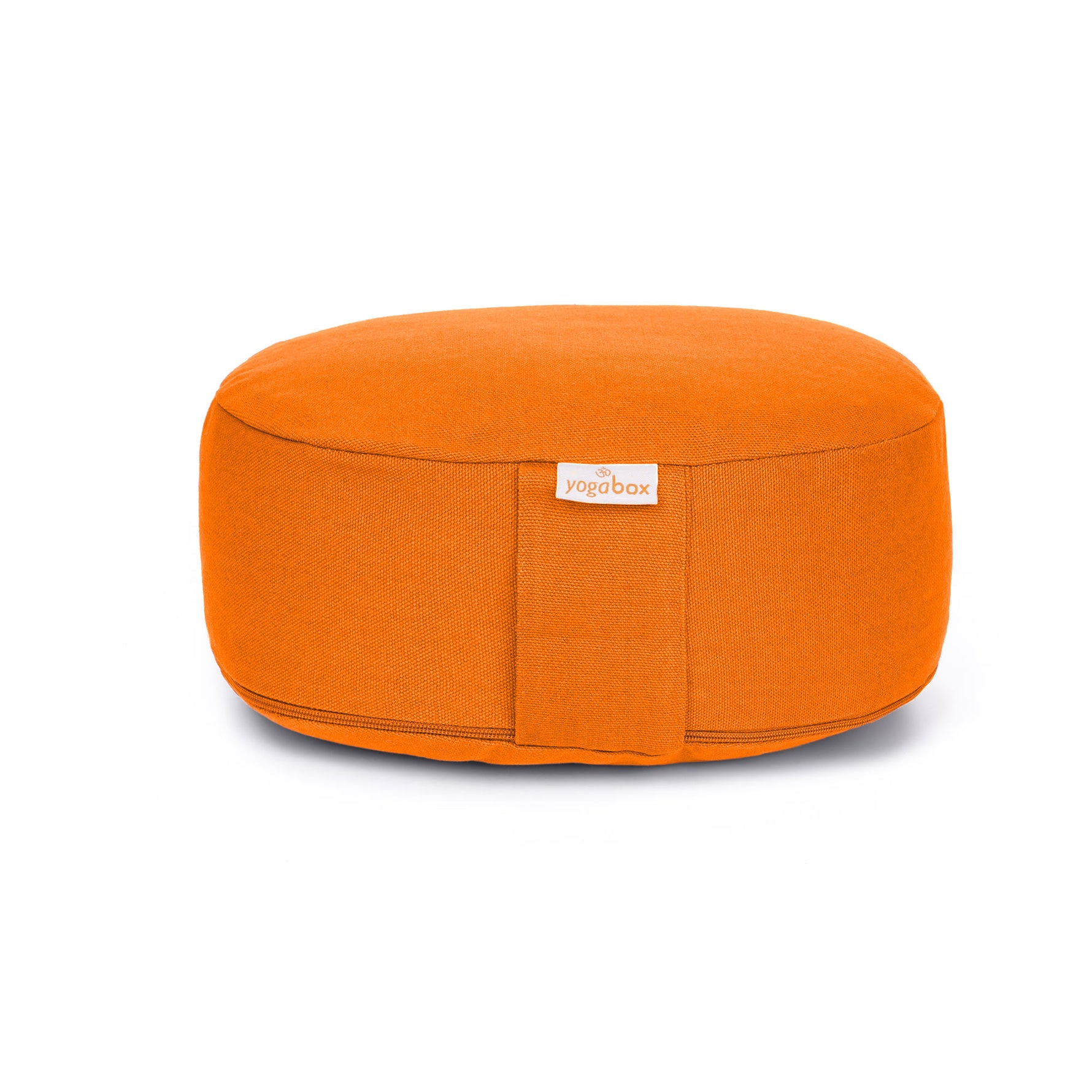Yogilino® Reise Meditationskissen mini oval BASIC orange 26 x 21 x 9 cm Buchweizenschalen