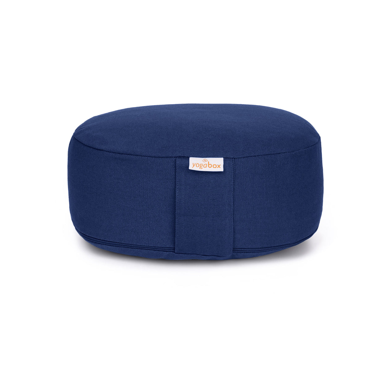 Yogilino® Reise Meditationskissen mini oval BASIC dunkelblau 26 x 21 x 9 cm Buchweizenschalen