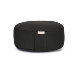 Yogilino® Reise Meditationskissen mini oval BASIC schwarz 26 x 21 x 9 cm Buchweizenschalen