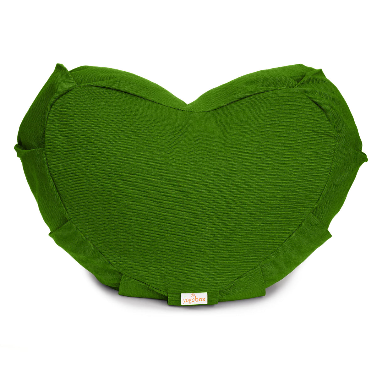 Meditationskissen Zafu ZEN Halbmond BASIC mit ZIP olivgrün 42 x 42 x 15 cm Buchweizenschalen