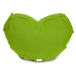 Meditationskissen Zafu ZEN Halbmond BASIC mit ZIP apfelgrün 42 x 42 x 15 cm Buchweizenschalen
