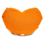 Meditationskissen Zafu ZEN Halbmond BASIC mit ZIP orange 42 x 42 x 15 cm Buchweizenschalen