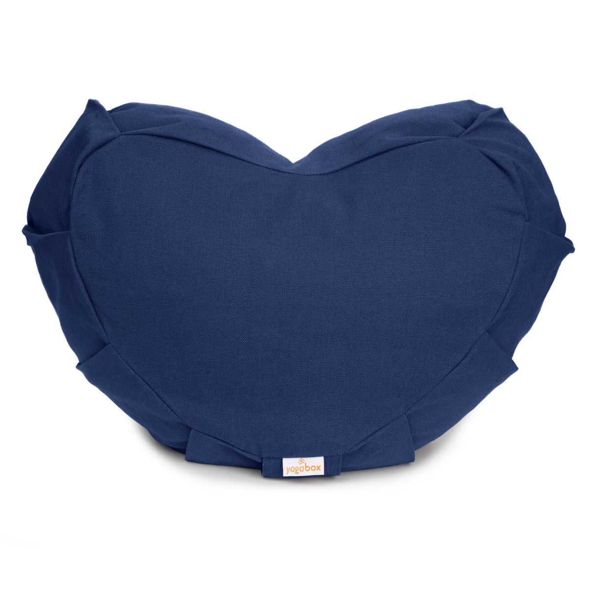 Meditationskissen Zafu ZEN Halbmond BASIC mit ZIP dunkelblau 42 x 42 x 15 cm Buchweizenschalen
