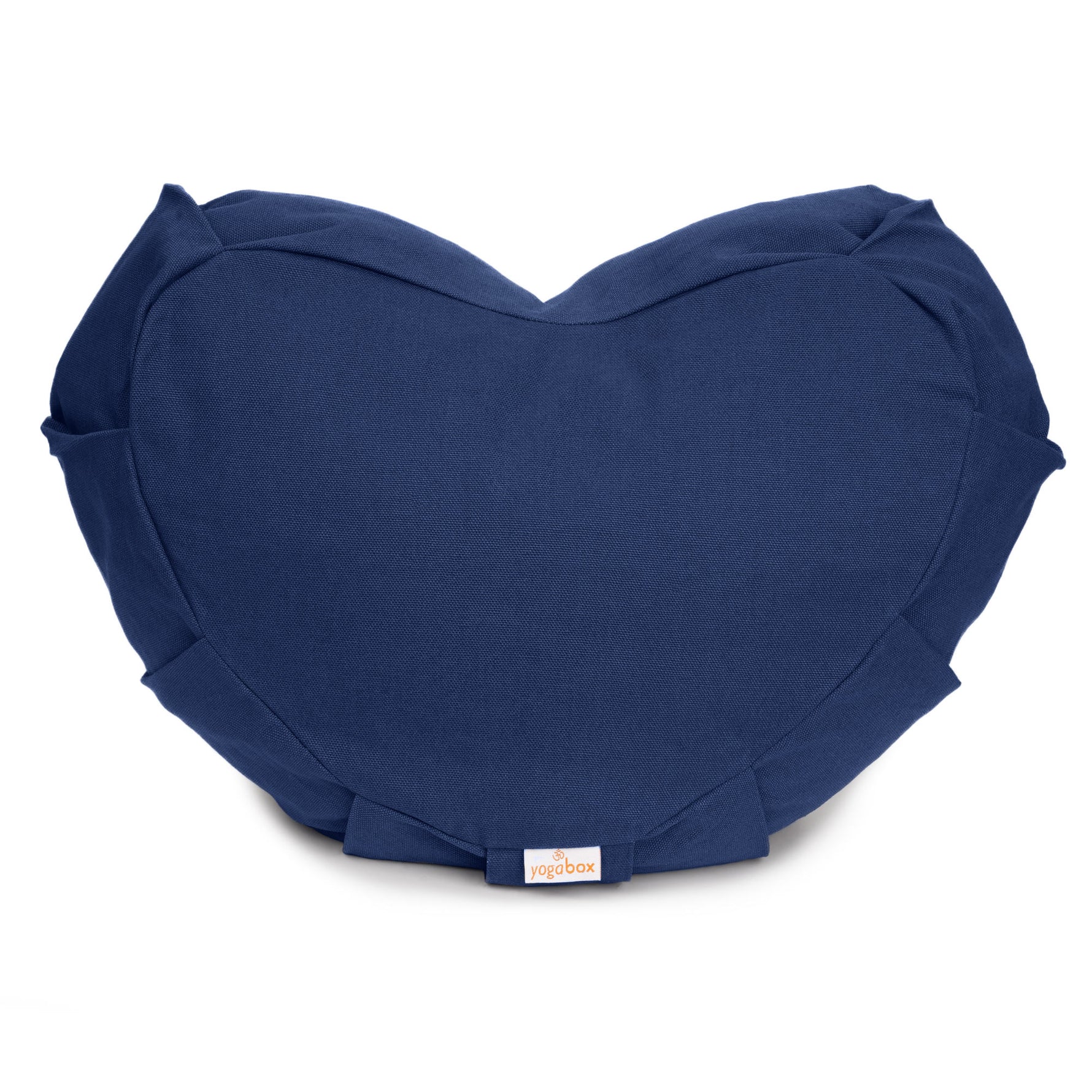 Meditationskissen Zafu ZEN Halbmond BASIC mit ZIP dunkelblau 42 x 42 x 15 cm Buchweizenschalen